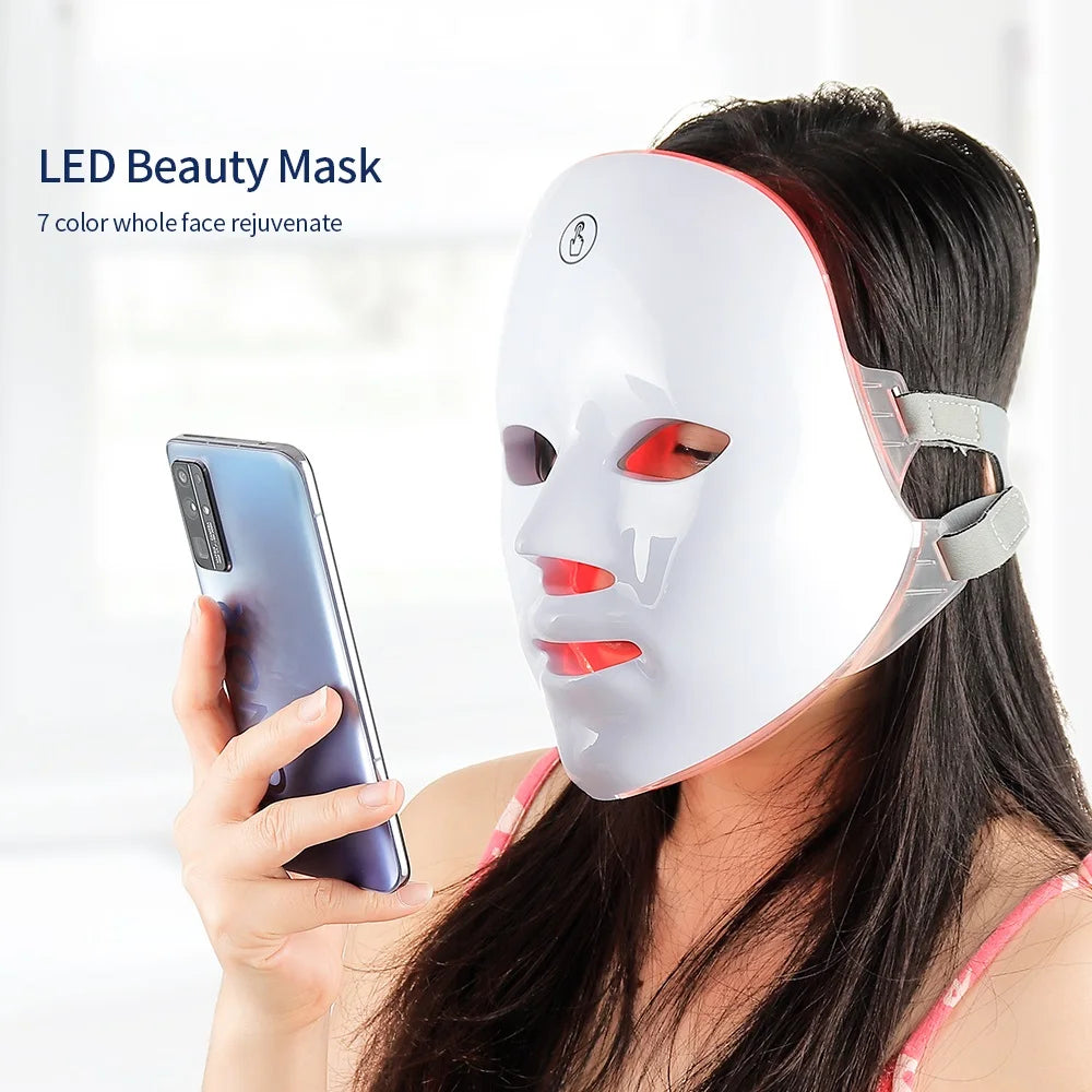 PhotonFacial™ Máquina de belleza facial LED inalámbrica de 7 colores